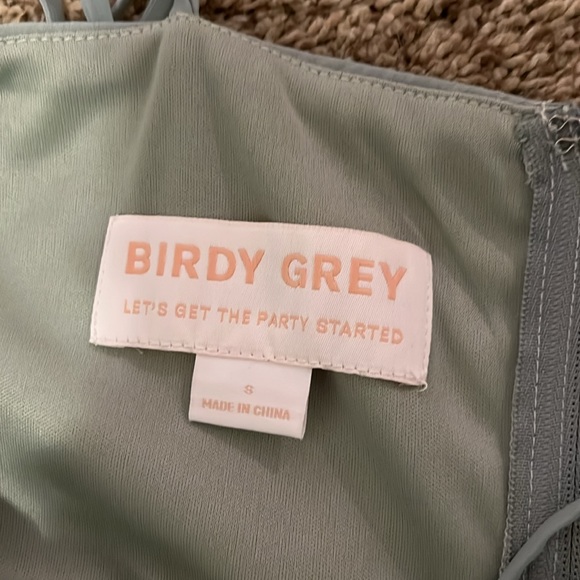 Birdy Grey Amy Chiffon Bridesmaid Dress - Color Sage - Size Small - Picture 4 of 10